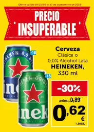 Folleto Masymas Página 3: Heineken - cerveza €0,62