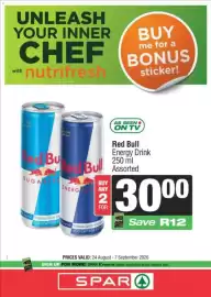 KwikSpar catalogue Page 6: Red Bull Energy Drink Assorted €30,00
