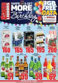 Boxer Liquors catalogue Page 1: Flying Fish Pressed Lemon RB €58,00, Amstel Lager RB €51,00