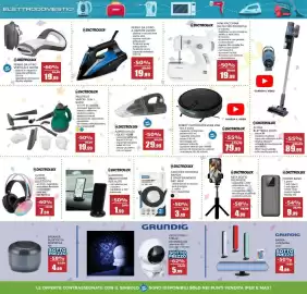 Volantino Happy Casa Pagina 12: Supporto smartphone per auto Dictrolux €1,99, Robot catturapolvere Dictrolux 25W €79,99