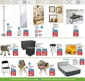 Volantino Happy Casa Pagina 15: Intex materasso gonfiabile matrimoniale €79,99, Pouf richiudibile in ecopelle €7,99
