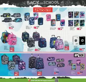Volantino Happy Casa Pagina 16: Appack zaino doppio scomparto €29,99, Appack big trolley decori assortiti €49,99