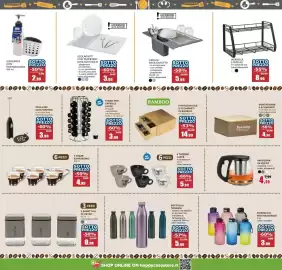 Volantino Happy Casa Pagina 4: Bottiglia termica €5,99, Dispenser con portaspugna €2,99