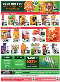 SuperSpar catalogue Page 4: Knorr Cup-a-Soup Regular Assorted €17,99, SPAN Fruit Juice Assorted €39,99