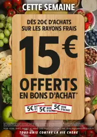 Catalogue Intermarché semaine 36 page 1: Sur les rayons traditionnels et frais emballes €5,90