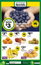 Woolworths catalogue week 35 Page 17: Macro Organic Navel Oranges €7,50, Macro Organic Bananas €5,50