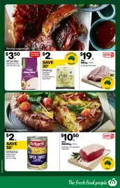 Woolworths catalogue week 35 Page 24: Australian Pork Ribs €19,00, Australian Corned Beef Silverside €10,50