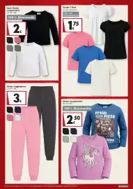 Woolworth Prospekt woche 34 Seite 7: Kinder T-Shirt €1,75, Kinder Langarmshirt €2,50