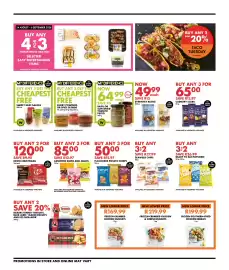 Woolworths catalogue Page 10: Assorted Gums and Jellies €85,00, Multigrain & Seaweed Chips €27,99