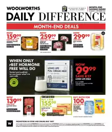 Woolworths catalogue Page 12: Italian Beef Lasagne €299,99, Thick Cut Rump or Sirloin Steak €259,99