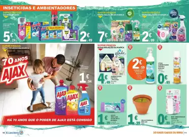 Folheto E.Leclerc Página 6: Glade ambientador elétrico + recarga baunilha €4,49, Mini ambientador bien air €0,85