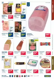 Makro leták Strana 3: Kuřecí lázeňský salám €11,50, GURMÁNSKÁ ŠUNKA NEJVYŠŠÍ JAKOSTI €22,90