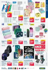 Makro leták Strana 5: Obal na sešit €26,90, Školní sešity €5,60