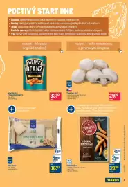Makro leták Strana 3: Ponnath vídeňské minipárečky jemně kořeněné €39,90, Heinz fazole v tomatové omáčce €33,90