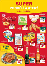 Billa leták týden 35 Strana 40: Bon Via! Nektarinky €39,90, Hamé Mákka €19,95