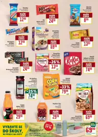Billa leták týden 35 Strana 15: BonaVita dobrá kaše ovesná malina €1.390,00, Nestlé Cornflakes €79,90