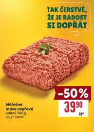 Billa leták týden 35 Strana 4: Mělněné maso vepřové €39,90