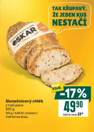 Billa leták týden 35 Strana 7: Minif oskar slunečnicový chléb €49,90
