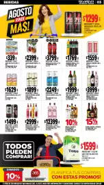 Catálogo Supermercados Yaguar semana 35 Página 3: Gin gordon's pink €12.399,00, Toro vino clasico tinto/ blanco €1.999,00