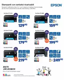 Volantino FreeShop Pagina 13: Epson EcoTank ET-2870 €179,90, EcoTank ET-2910 €199,90