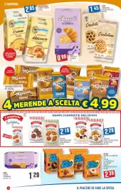Volantino Maxipiù Pagina 16: Campiello Frollini Gocce di Cioccolato/Corn Flakes €2,29, Mulino Bianco il cornetto crema €2,85