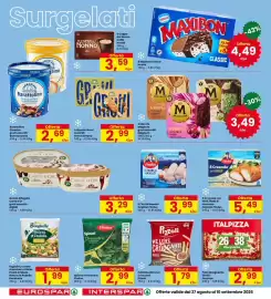 Volantino Eurospar Pagina 16: Maxibon classic Nestlé €4,49, Patatine We Love Croccanti Pizzoli €1,79