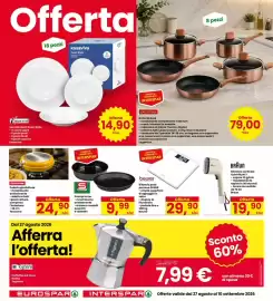 Volantino Eurospar Pagina 28: Stampi forno S-BUDGET €9,99, Batteria Rosé Lagostina €79,00