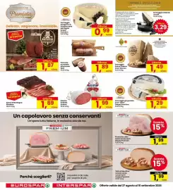 Volantino Eurospar Pagina 6: Formaggio Asiago D.O.P. Despar Premium €0,99, Salame Golfetta €1,99