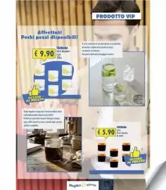 Volantino Magika Shop Pagina 11: Tognana Set 6 bicchieri Lyra €9,90, Tognana Lyra Set 6 tazzine in vetro €5,90