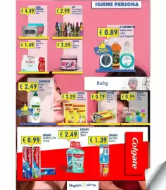Volantino Magika Shop Pagina 3: Colgate Dentifricio €0,99, Nidra saponette idratante €1,49