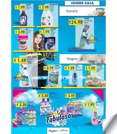Volantino Magika Shop Pagina 5: Sacco più sacchi piccoli biodegradabili €1,29, Fabuloso Ammorbidente €3,30