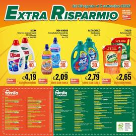 Volantino Famila Market settimana 35 Pagina 4: Mon Amour Ammorbidente Concentrato €2,09, Svelto Detersivo piatti €2,65
