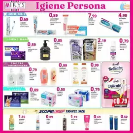 Volantino Irys Pagina 4: Glenova Bagnoschiuma €0,99, Elmex dentifricio anticarie €7,99