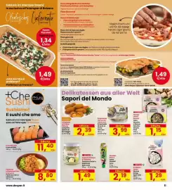 Volantino Interspar Pagina 11: Pizza Brett €1,34, Krabben-Chips Nuvole Drago Spar Asia €1,29