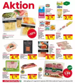 Volantino Interspar Pagina 14: Salmone Scozzese affumicato Riunion €5,99, Pasta Sfoglia rettangolare Despar €1,29
