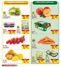 Volantino Interspar Pagina 2: Tenera Tenera €1,19, Grüne Kiwis Zespri €3,29