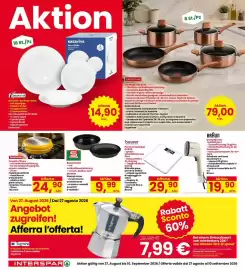 Volantino Interspar Pagina 28: Stampi forno S-BUDGET €9,99, Kochtopf-Set Rosé Lagostina €79,00