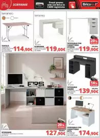 Volantino Brico Io Pagina 5: Terraneo scrivania €119,00, Terraneo tavolo rettangolare €114,90