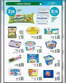 Volantino La Mimosa Supermercati Pagina 2: Robiola Selex €0,79, Stracchino oggi puoi €1,49