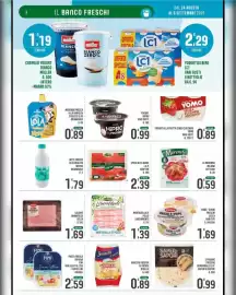 Volantino La Mimosa Supermercati Pagina 3: Mortadella di pollo liberamente €1,39, Gnocchi freschi di patate Divella €0,89