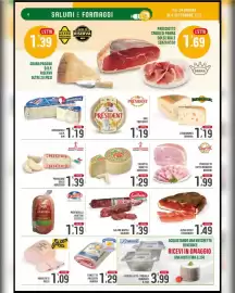 Volantino La Mimosa Supermercati Pagina 4: Pancetta pressata Aurora €1,29, Alpen Speck stagionato €1,49