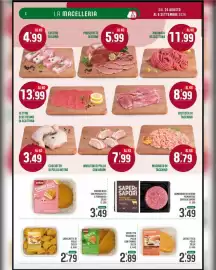 Volantino La Mimosa Supermercati Pagina 5: Hamburger razza Piemontese Saper di Sapori €3,49, Crocchette di pollo Selex €2,79