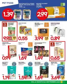 Volantino Hardis Pagina 13: Stick salmone e trota/ pollo e fegato Athena €1,49, BrekKies Daily Dulce en salsa €1,69