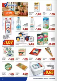 Volantino Vivo Supermercati Pagina 2: Latte Parmalat Zymil Barista €1,82, Yogurt bio Latterie Friulane €1,35