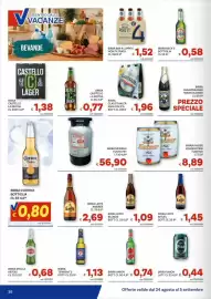 Volantino Vivo Supermercati Pagina 30: Birra Leffe Blonde €1,09, Birra Clausthaler analcolica €1,96