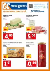 Volantino C+C maxigross Pagina 1: Passata di Puglia Rosso Gargano €0,86, Mulino Bianco Fette Integrali €1,91