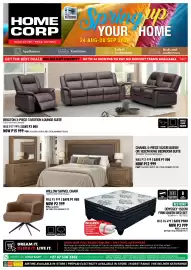 Home Corp catalogue Page 1: CHANEL 5-PIECE 152CM QUEEN OR 183CM KING BEDROOM SUITE (Burgan Mahogany) €12.999,00