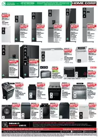 Home Corp catalogue Page 12: 6-BURNER FREESTANDING GAS STOVE €3.599,00, Defy Compact 4-Plate Freestanding Stove €3.199,00