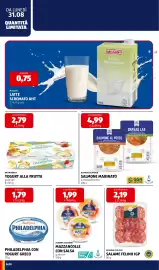 Volantino ALDI settimana 36 Pagina 16: Yogurt alla frutta Granarolo €2,79, Almare Seafood Mazzancolle con salsa €1,99