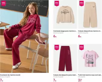 Catálogo Pepco Página 3: Camisola bege €6,00, Calças despportivas menina m €6,00